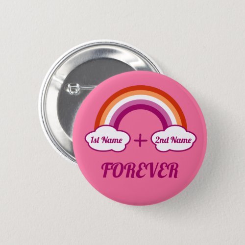 Lesbian pride design a couple button