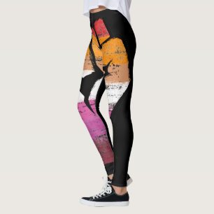 Lesbian Pride Fist Leggings
