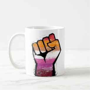 Lesbian Pride Fist T-Shirt Coffee Mug