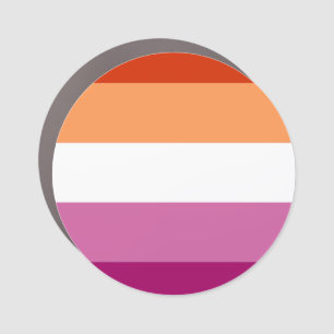 Lesbian Pride Flag (5 Stripes) Car Magnet