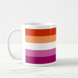 Lesbian Pride Flag (5 Stripes) Coffee Mug