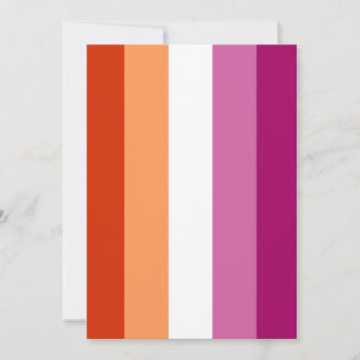 Lesbian Pride Flag (5 Stripes) Holiday Card