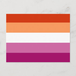 Lesbian Pride Flag (5 Stripes) Postcard