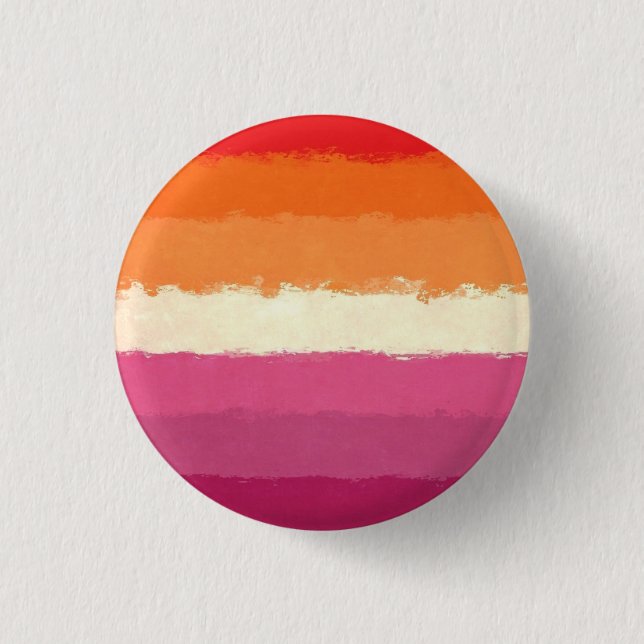 Lesbian Pride Flag badge Button (Front)