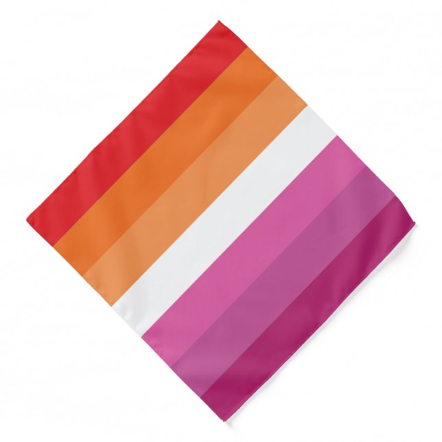 Lesbian Pride Flag Bandana (Front)