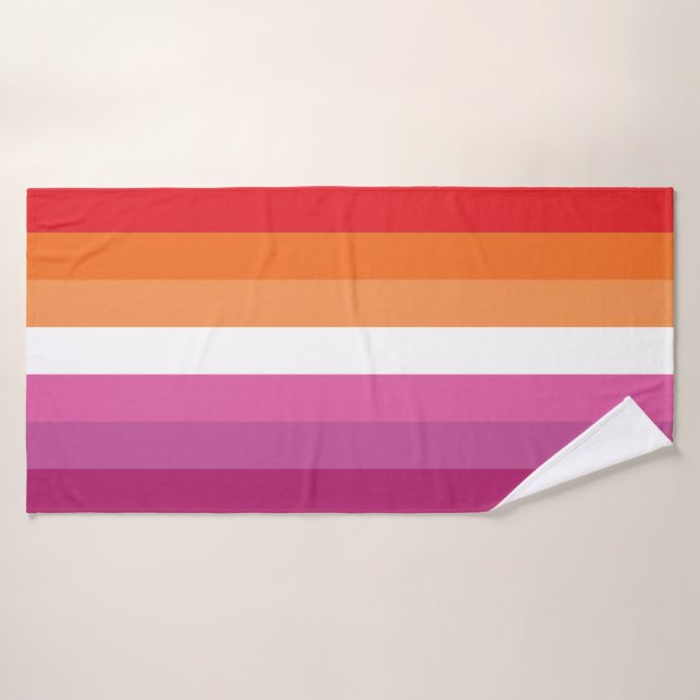 Lesbian Pride Flag Bath Towel (Bath Towel)