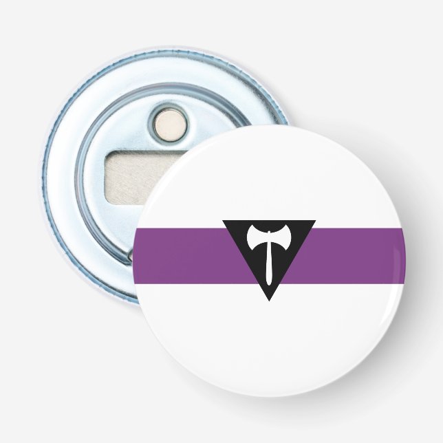 Lesbian Pride Flag Bottle Opener (Front)
