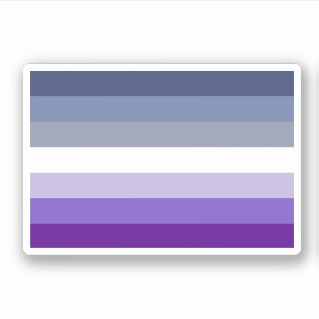 Lesbian Pride Flag (Butch) Sticker (Front)