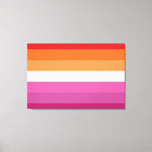 Lesbian Pride Flag Canvas Print