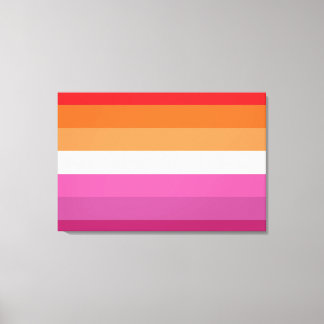 Lesbian Pride Flag Canvas Print