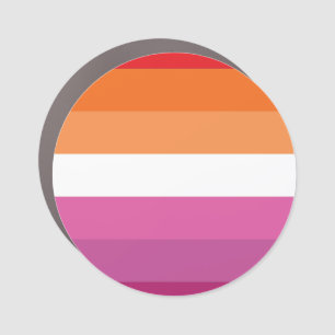 Lesbian Pride Flag Car Magnet