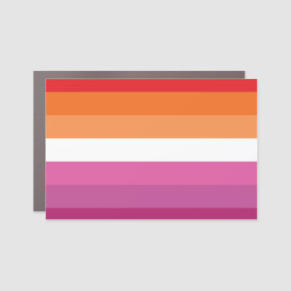 Lesbian Pride Flag Car Magnet