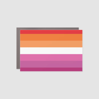 Lesbian Pride Flag Car Magnet