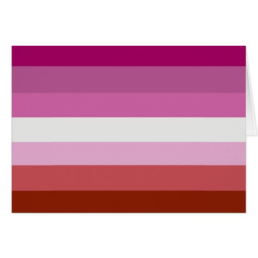 Lesbian Pride Flag Cards (Front Horizontal)