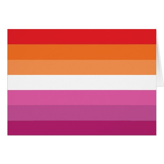 Lesbian Pride Flag Cards (Front Horizontal)