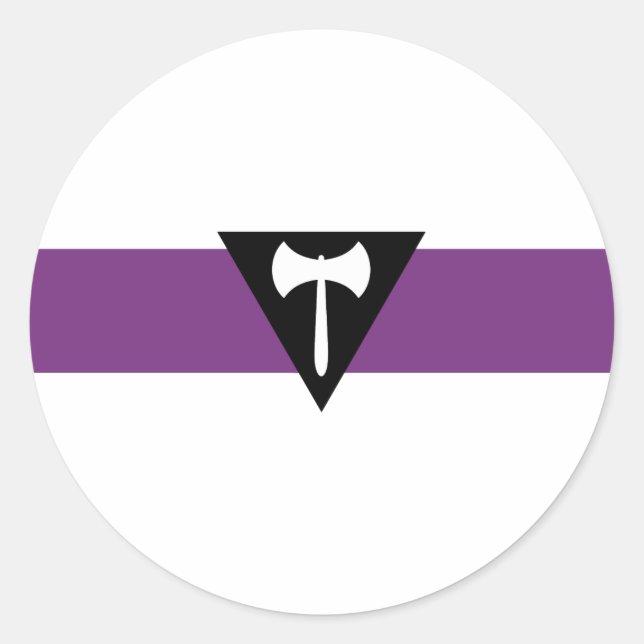 Lesbian Pride Flag Classic Round Sticker (Front)