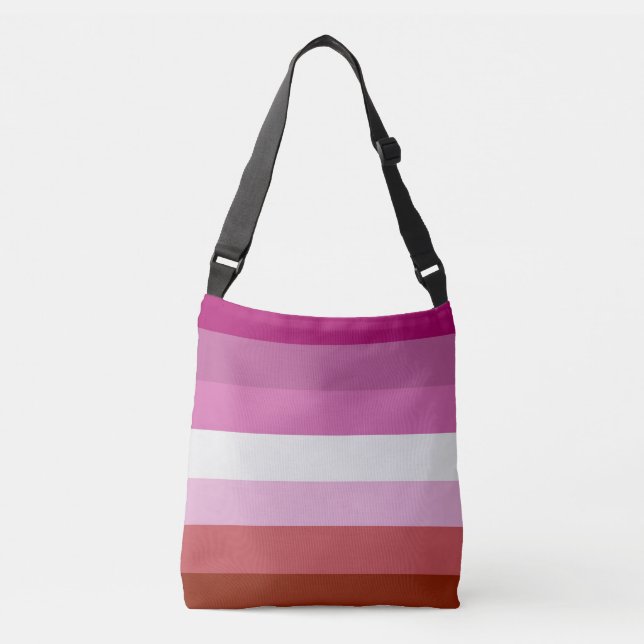 Lesbian Pride Flag Crossbody Bag (Front)