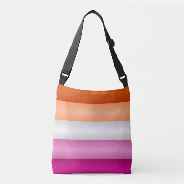 Lesbian Pride Flag Crossbody Bag (Front)