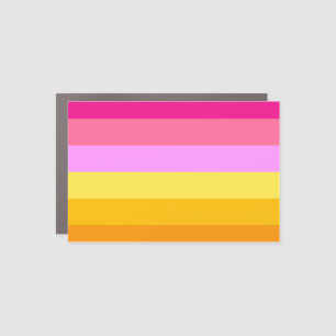 Lesbian Pride Flag (Dawn) Car Magnet