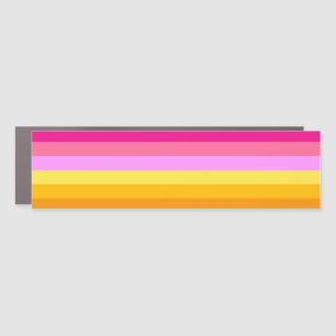 Lesbian Pride Flag (Dawn) Car Magnet