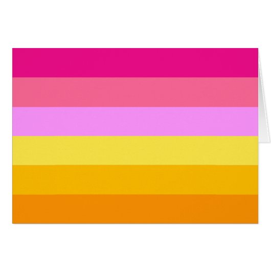 Lesbian Pride Flag (Dawn) Cards (Front Horizontal)