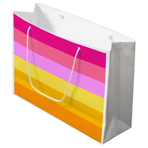 Lesbian Pride Flag Dawn Large Gift Bag
