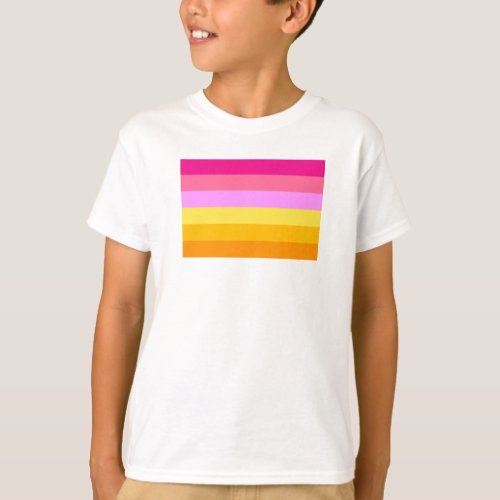 Lesbian Pride Flag Dawn T_Shirt