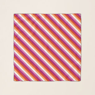 Lesbian pride flag /design with stripes scarf