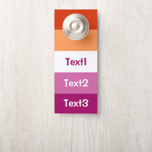 Lesbian Pride flag Door Hanger