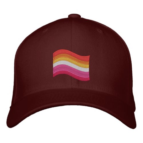 Lesbian Pride Flag Embroidered Baseball Cap