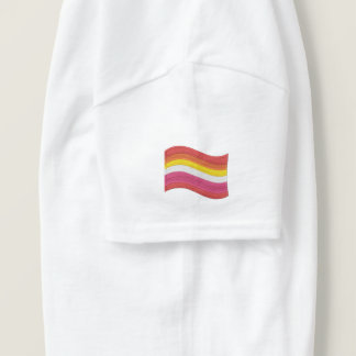 Lesbian Pride Flag Embroidered Shirt