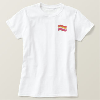 Lesbian Pride Flag Embroidered Shirt