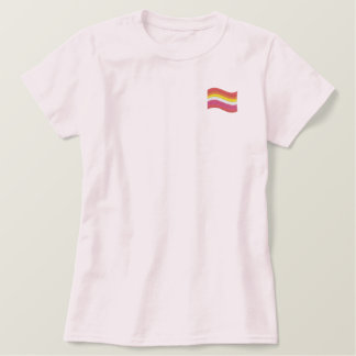 Lesbian Pride Flag Embroidered Shirt