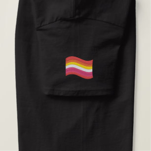 Lesbian Pride Flag Embroidered T-Shirt