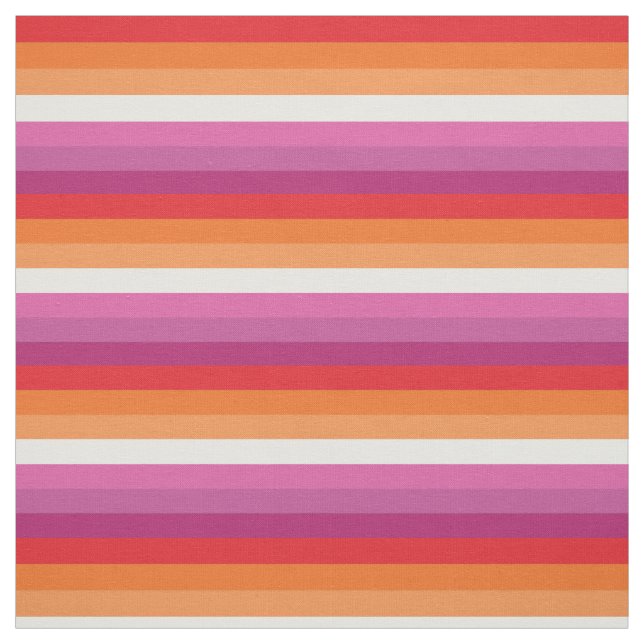 Lesbian Pride Flag Fabric (Swatch)