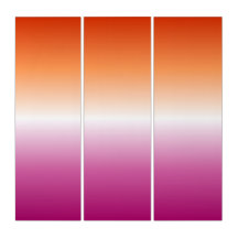 Lesbian Pride Flag Gradient Colors 