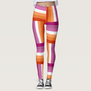 Lesbian Pride Flag Inspired Leggings