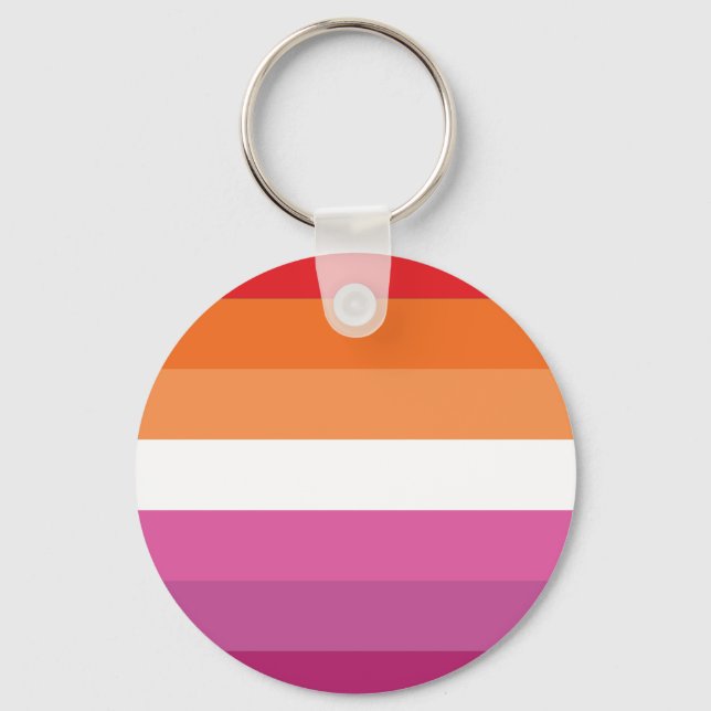 Lesbian Pride Flag Keychain (Front)