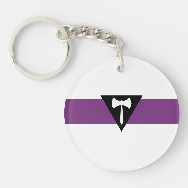 Lesbian Pride Flag Keychain (Front)