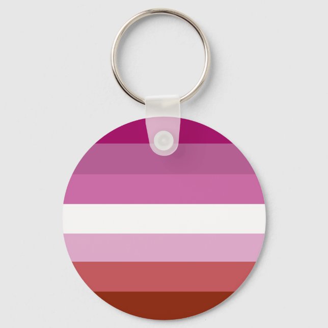 Lesbian pride flag keychain (Front)