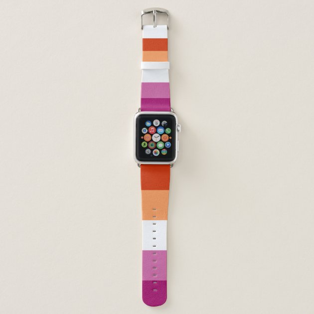 Lesbian Pride Flag LGBTQ Apple Watch Band Zazzle