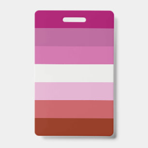 Lesbian Pride Flag LGBTQ Badge