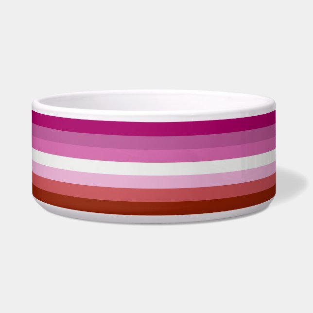 Lesbian Pride Flag LGBTQ Bowl (Front)