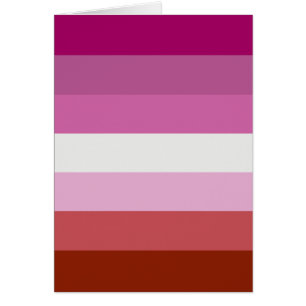 Lesbian Pride Flag LGBTQ Cards