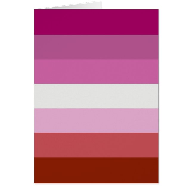 Lesbian Pride Flag LGBTQ Cards (Front)