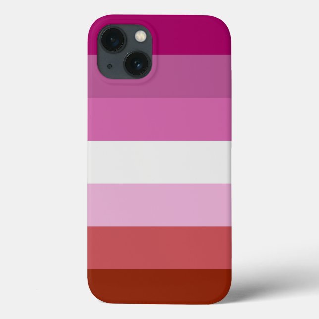 Lesbian Pride Flag LGBTQ Case-Mate iPhone Case (Back)