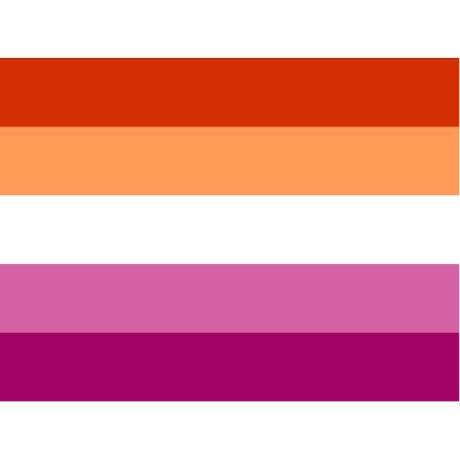 Lesbian Pride Flag LGBTQ Cutout (Front)