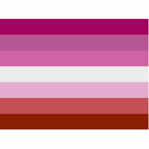 Lesbian Pride Flag LGBTQ Cutout
