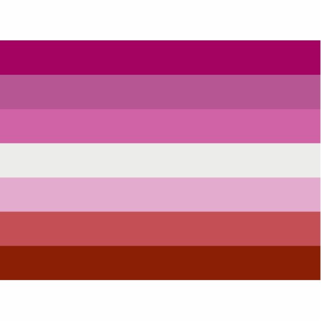 Lesbian Pride Flag LGBTQ Cutout (Front)