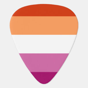 Lesbian Pride Flag LGBTQ Guitar Pick